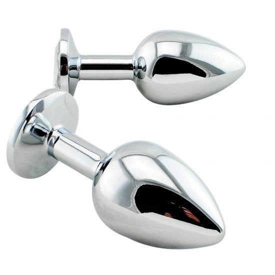 Portable Crystal Stainless Steel Plug - Sex Toys