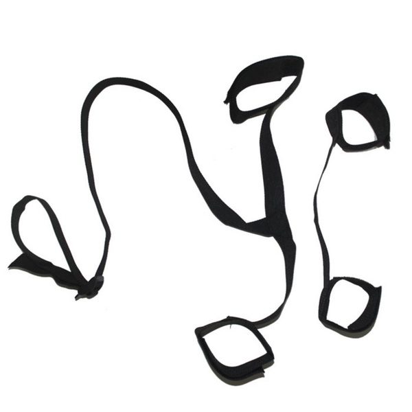 Hand Ankle Back Restraint Belt Bondage Rope Harness - bdsm